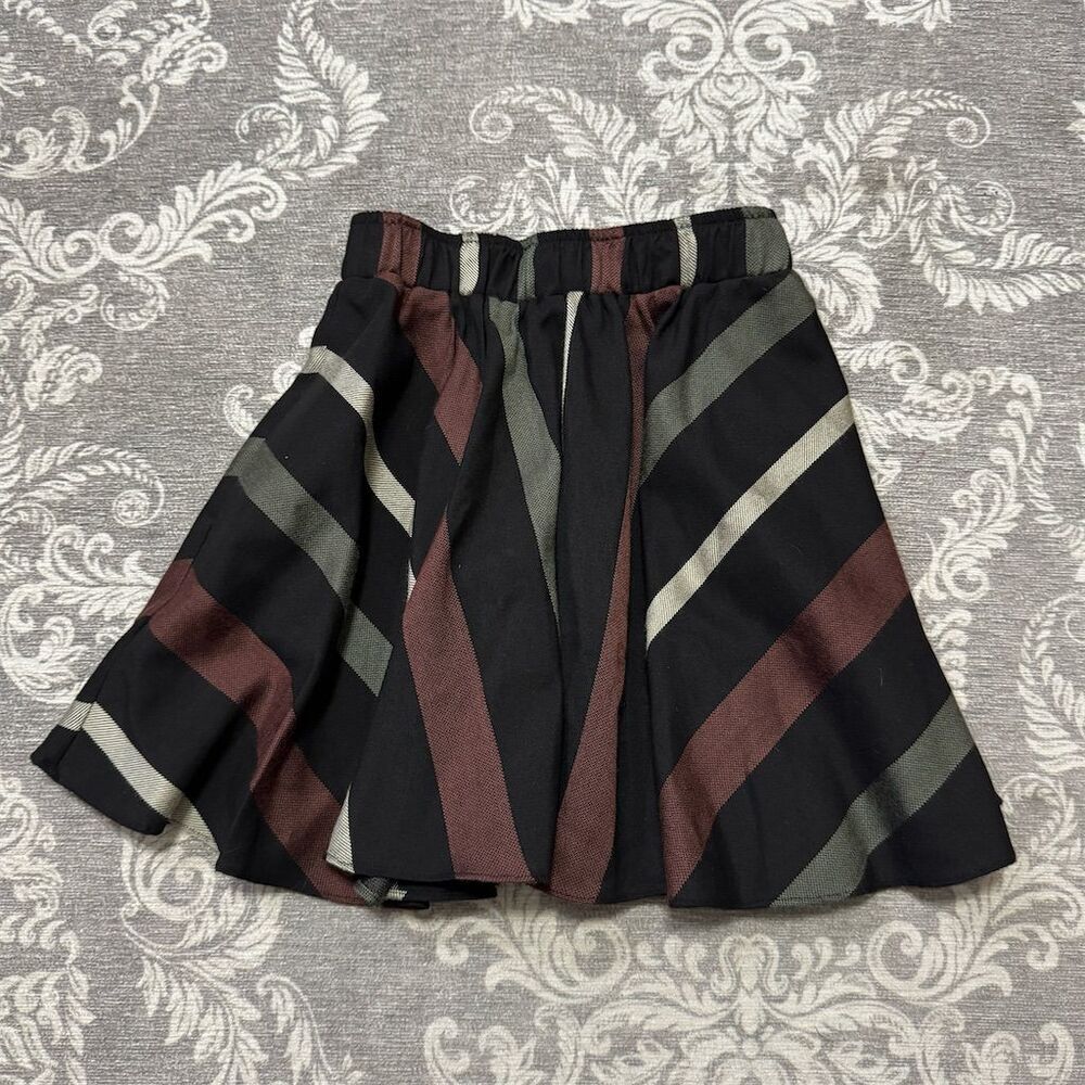 BCBGeneration Women's Striped A-Line Short Skirt Multicolor Size XXS